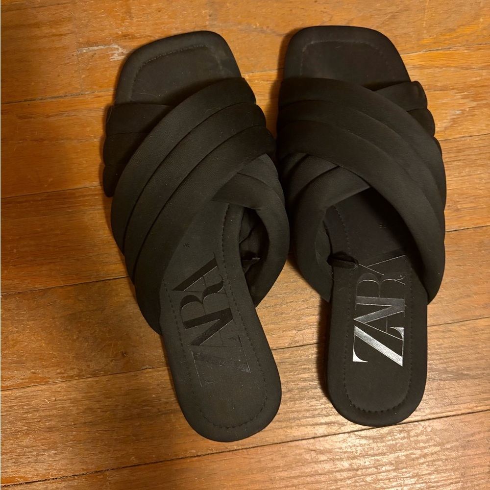 Zara Women's Elegant Black Sandals